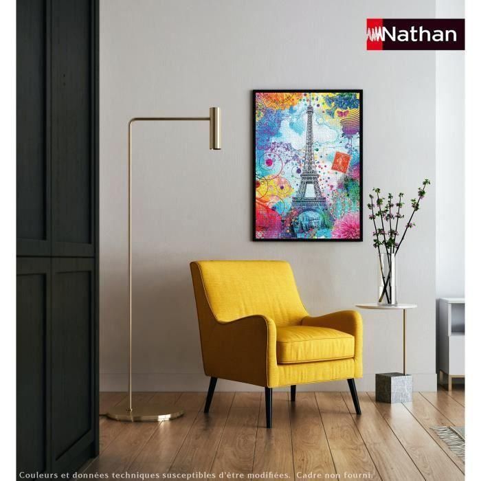 Nathan - Puzzle de 1500 piezas - Torre Eiffel multicolor/Lars Stewart - Adultos y niños a partir de 14 años - Puzzle de calidad premium - 12000950 2 Nathan - Puzzle de 1500 piezas - Torre Eiffel multicolor/Lars Stewart - Adultos y niños a partir de 14 años - Puzzle de calidad premium - 12000950 2