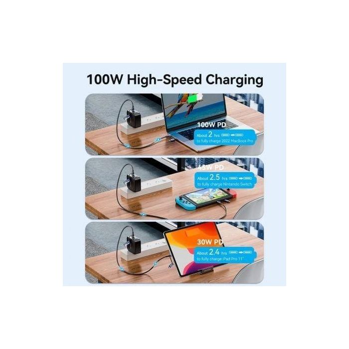 Cable USB 2.0 Tipo-C Vention CTLLF/ USB Tipo-C Macho - USB Macho/ MicroUSB Macho - USB Tipo-C Macho/ Hasta 100W/ 480Mbps/ 1m/ Negro y Azul 3 Cable USB 2.0 Tipo-C Vention CTLLF/ USB Tipo-C Macho - USB Macho/ MicroUSB Macho - USB Tipo-C Macho/ Hasta 100W/ 480Mbps/ 1m/ Negro y Azul 3