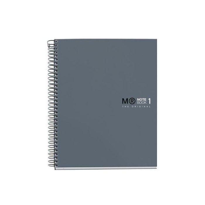 Bloc Miquelrius The Original Notebook 1 Micro.Tapa Extra A5 80H 90G Cuadric.5X5 Gris Grafito (Set de 5)