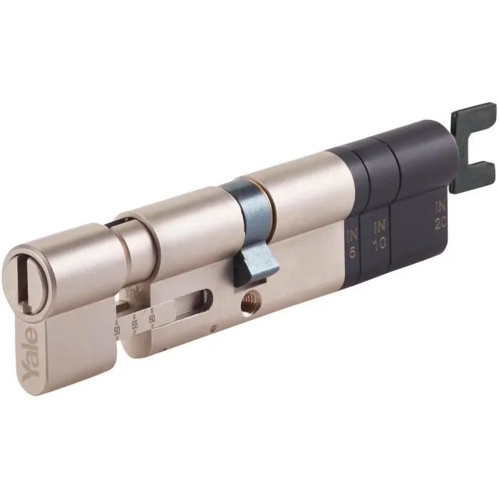 Yale 05/501000/SN Cilindro Ajustable Linus Compatible con Cerradura Conectada Linus para Todo Tipo de Puertas 1