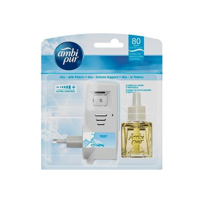 Ambipur Ambientador Eléctrico Difusor + Recambio Aire Fresco 21,5 mL Ambipur Ambientador Eléctrico Difusor + Recambio Aire Fresco 21,5 mL