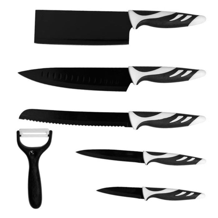 Cuchillo de Mesa Bravissima Kitchen Cuchillos Swiss Chef 6 Piezas Acero Inoxidable 3