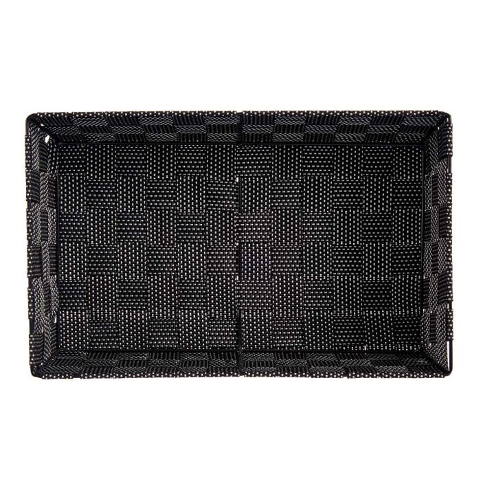 Cesta de tela negra Kipit 34 cm x 21 cm x 8.5 cm, 3.8 l (18 Unidades) 3 Cesta de tela negra Kipit 34 cm x 21 cm x 8.5 cm, 3.8 l (18 Unidades) 3
