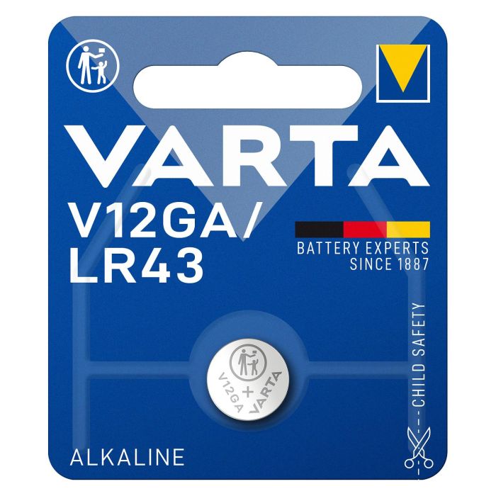 Varta 4278101401 V12GA/LR43 Pila de Botón Litio 120mAh 1ud para Electrónica 1 Varta 4278101401 V12GA/LR43 Pila de Botón Litio 120mAh 1ud para Electrónica 1