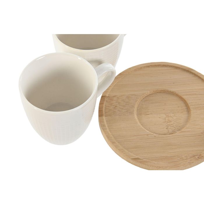 Cafe Basicos DKD Home Decor Blanco 5.7 x 5.8 x 7.8 cm Set de 6 2