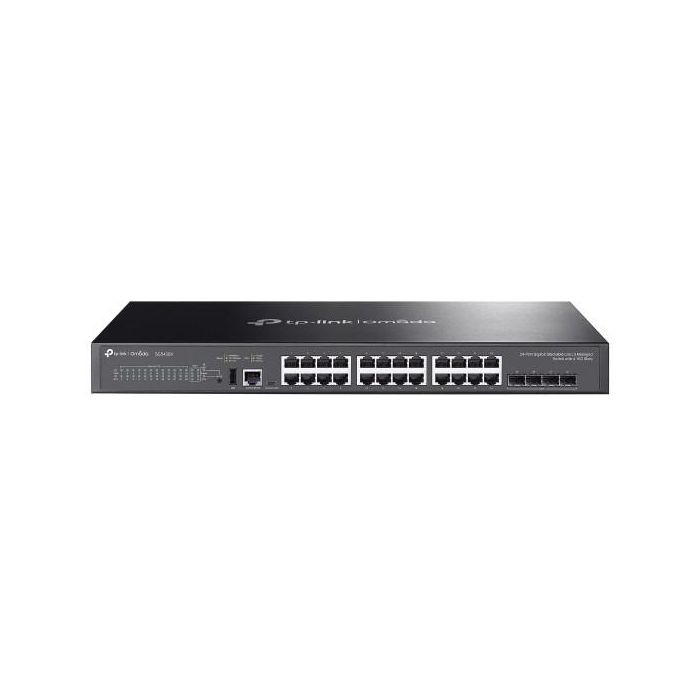 TP-Link SG5428X Switch Gestionado L3 Gigabit Ethernet 24 Puertos (10/100/1000) con Soporte 10G y Montaje en Rack Negro