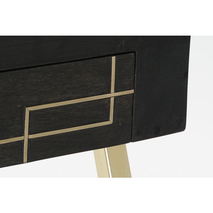 DKD Home Decor Escritorio Home Office Negro Dorado 119 x 70 x 93.5 cm 4