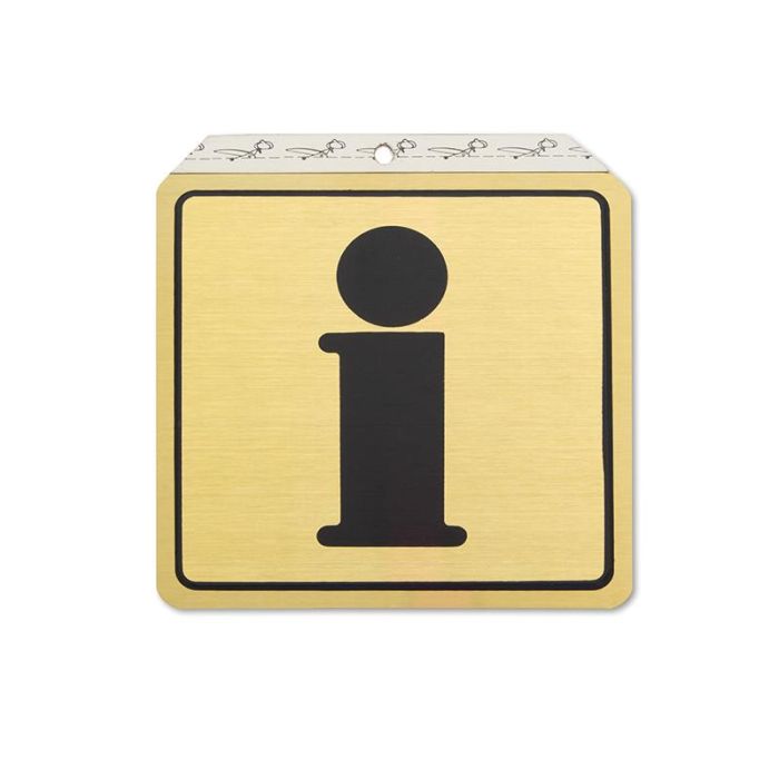 DUVER Placa Aluminio Oro 120x120mm