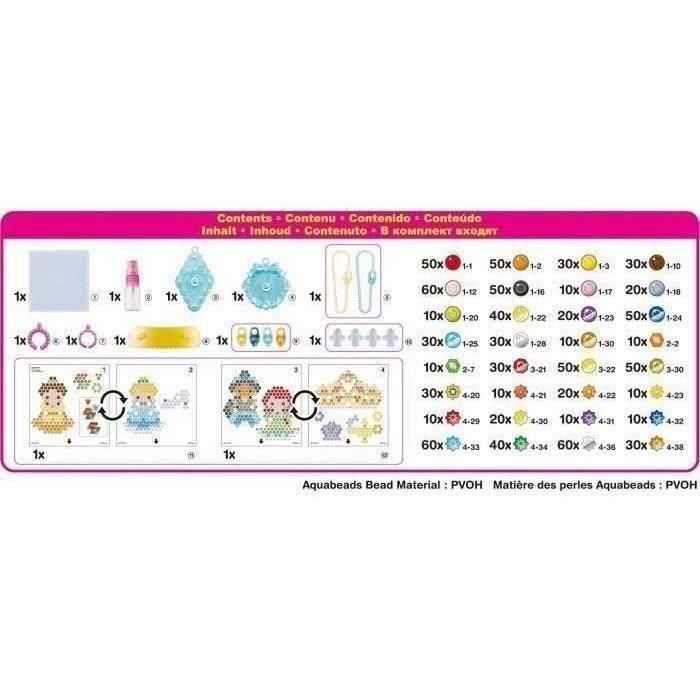 Aquabeads AQU5054131319970 Kit de Accesorios Princesas Disney con Perlas que se Adhieren con Agua 2