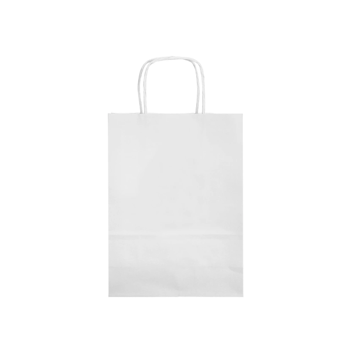 Bolsa Papel Q-Connect Celulosa Blanco L Con Asa Retorcida 320x400X14 mm 25 unidades 1