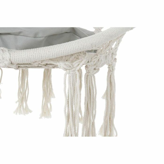 Silla Colgante Terraza Y Jardin DKD Home Decor Crudo Gris 62 x 123 x 82 cm 4 Silla Colgante Terraza Y Jardin DKD Home Decor Crudo Gris 62 x 123 x 82 cm 4