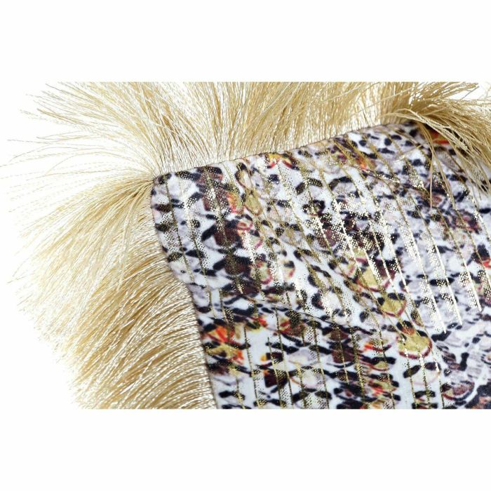 DKD Home Decor Cojín Moderno Multicolor 45x45x10 cm de Poliéster con Flecos y Cremallera Oculta 1 DKD Home Decor Cojín Moderno Multicolor 45x45x10 cm de Poliéster con Flecos y Cremallera Oculta 1