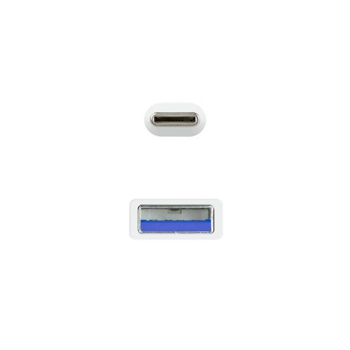 Cable USB-C a USB NANOCABLE 10.01.4000-W Blanco 50 cm (1 unidad) 2 Cable USB-C a USB NANOCABLE 10.01.4000-W Blanco 50 cm (1 unidad) 2