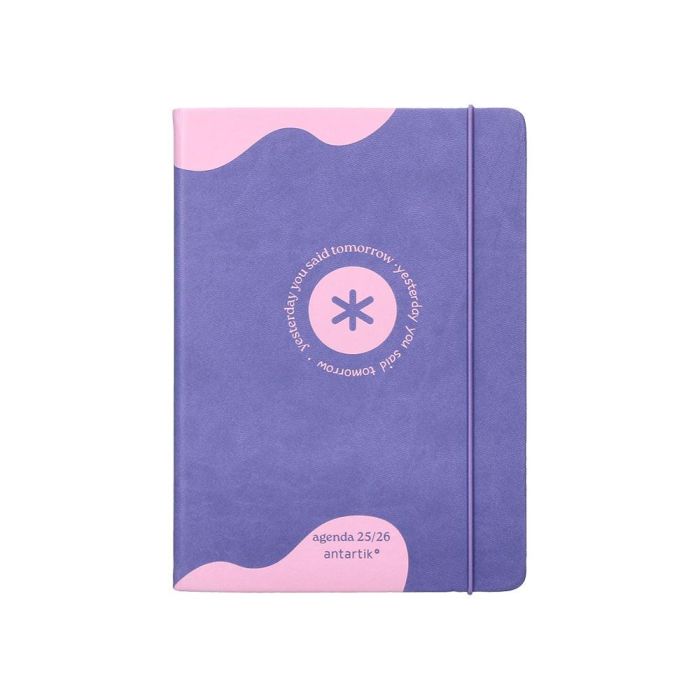 Agenda Escolar Antartik 25-26 Encuadernada Ggo! Simil Piel Morado Semana Vista A5 Bilingüe Papel Fsc 80 gr 1 Agenda Escolar Antartik 25-26 Encuadernada Ggo! Simil Piel Morado Semana Vista A5 Bilingüe Papel Fsc 80 gr 1