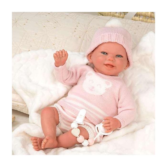 Muñeca reborn adriana con manta. incluye el chupete. (muñeco con peso)40 cm 6