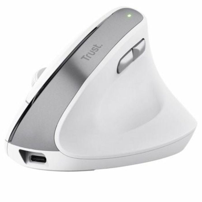 Ratón Ergonómico Óptico Trust 25398 Blanco 2400 dpi Ratón Ergonómico Óptico Trust 25398 Blanco 2400 dpi