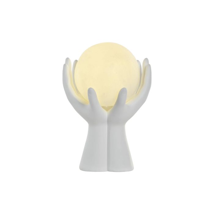 Decoracion Luminosa Moderno DKD Home Decor Blanco 11 x 18.5 x 12.5 cm (4 Unidades) 1