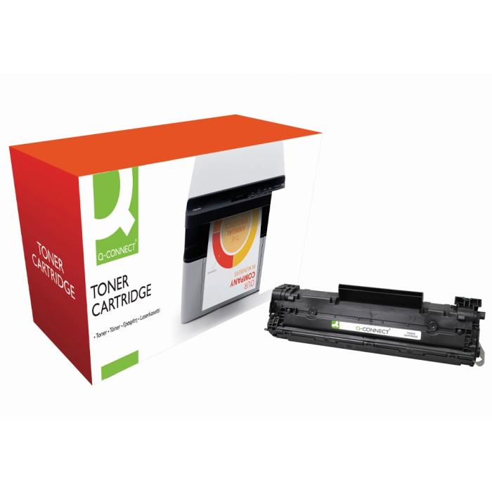 Q-connect Toner Compatible HP CE278A Negro para LaserJet P1566 P1606dn M1536dnf MPF (2100 páginas) 1