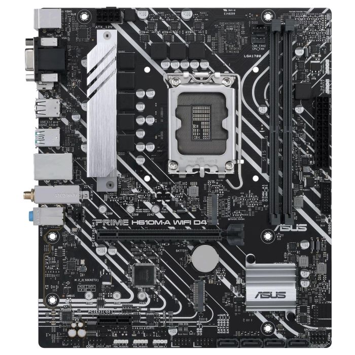 ASUS PRIME H610M-A WiFi DDR4 Placa Base para PC, Socket LGA 1700, Compatible con Intel Core i3/i5/i7/i9, Memoria DDR4, Factor de Forma micro ATX 1