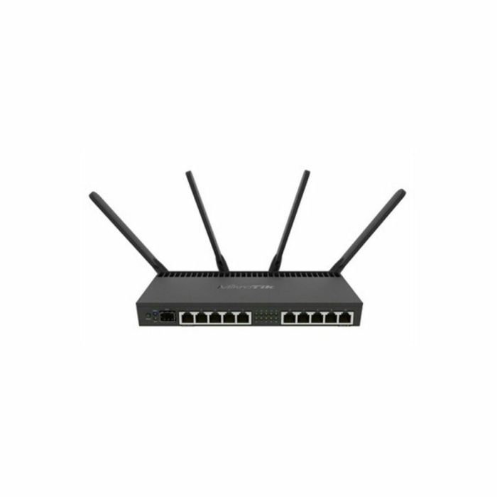 MikroTik RB4011iGS+5HacQ2HnD-IN Router Wi-Fi 5 (802.11ac) Doble Banda (2.4 GHz / 5 GHz) Ethernet Negro sobremesa