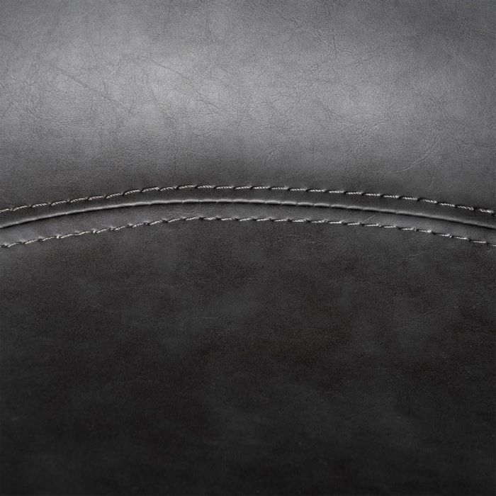 Silla Negro Metal / Simil Piel 59 X 50,50 X 81,50 cm