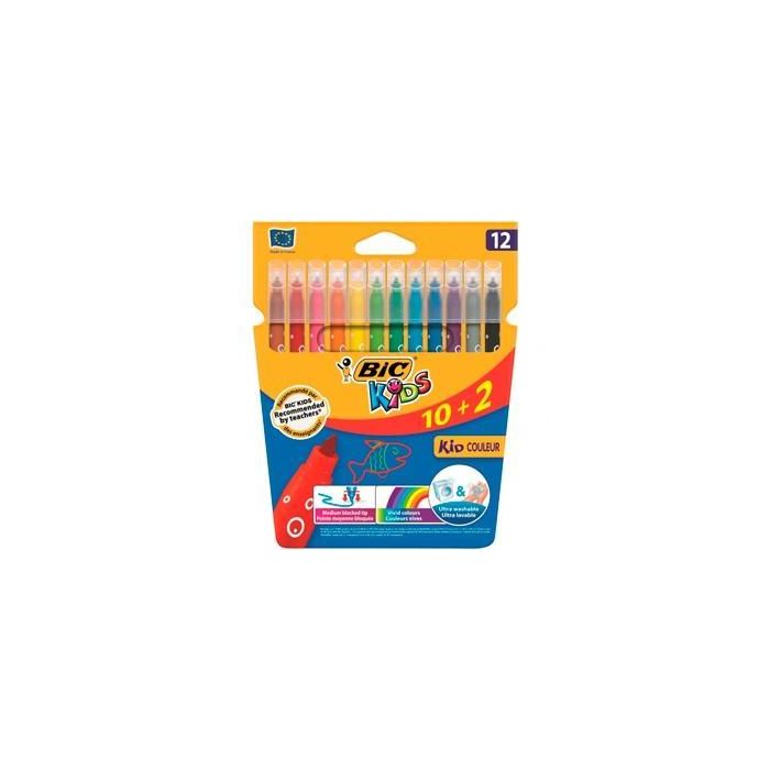 Bic Rotuladores Bic Kids Coloreur 10+2 Punta Media Surtidos Bic Rotuladores Bic Kids Coloreur 10+2 Punta Media Surtidos