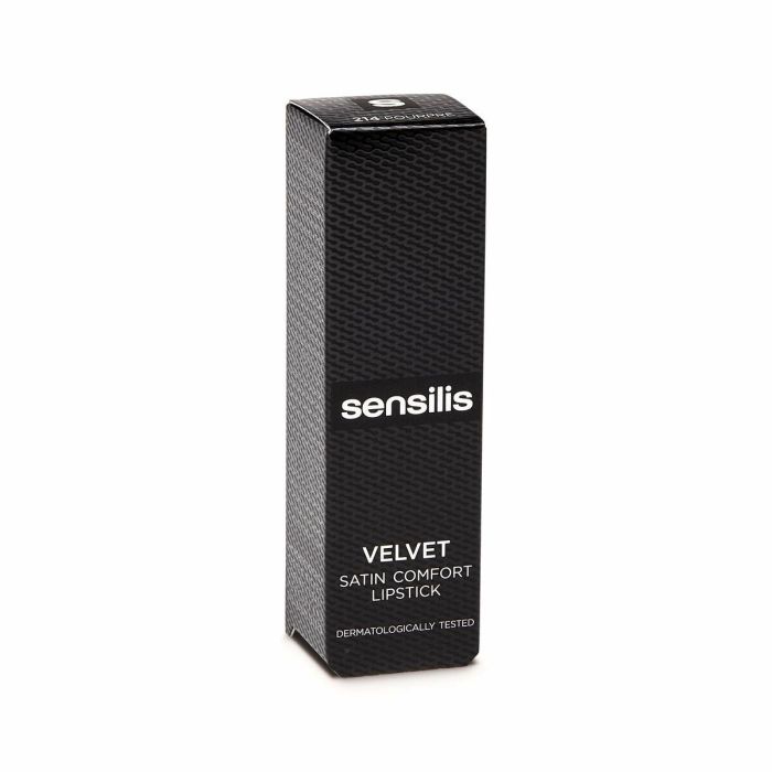 Sensilis #214 Pourpre VELVET LIPS Barra de Labios Satinada Hidratante, Color Intenso y Cuidado Labial 3,5 ml 1