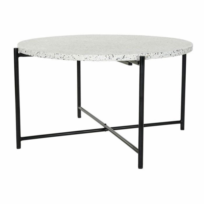 Mesa Centro Glam DKD Home Decor Negro Blanco 80 x 45 x 80 cm