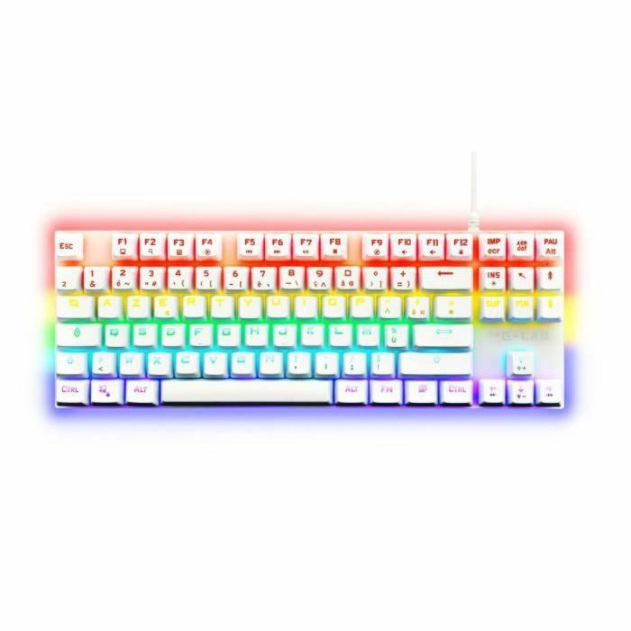 The G-Lab KEYZMERCURYWFR Teclado Gaming Mecánico TKL Blanco The G-Lab KEYZMERCURYWFR Teclado Gaming Mecánico TKL Blanco