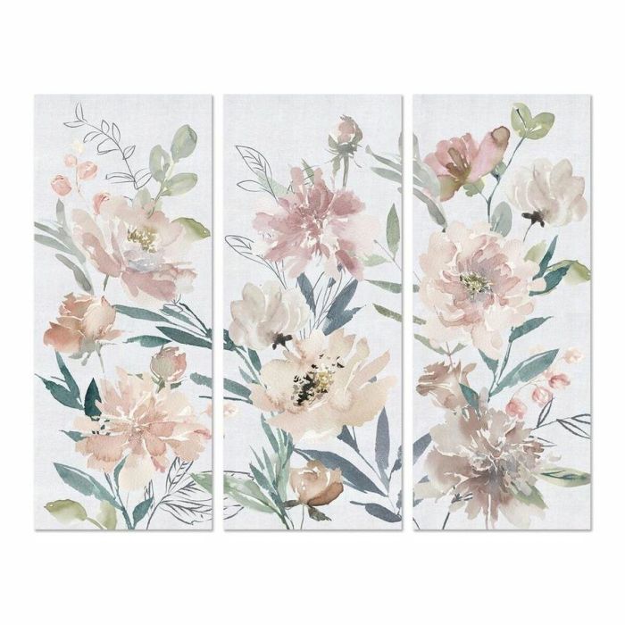 Cuadro Shabby DKD Home Decor Multicolor 3 x 135 x 55 cm (3 Unidades) 1 Cuadro Shabby DKD Home Decor Multicolor 3 x 135 x 55 cm (3 Unidades) 1