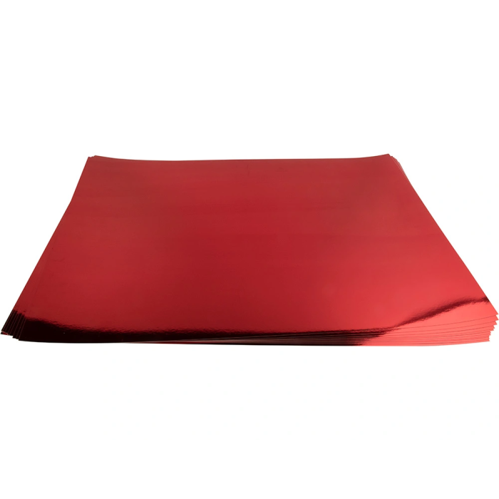 Liderpapel Cartulina 50x65 cm 235g/m2 Metalizada Rojo Manualidades Cartelería 3