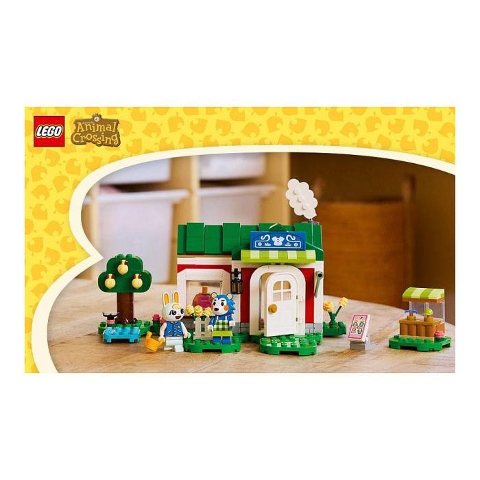 LEGO Animal Crossing Tienda Ropa Hermanas Manitas 77055 Set de Construcción para Niños y Niñas +6 Años con Minifiguras de Pili y Ariel