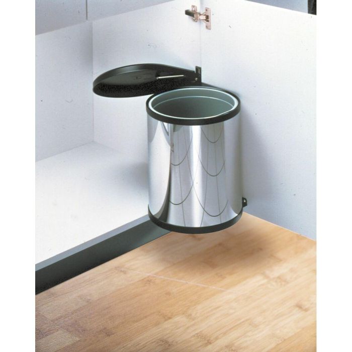 Cubo de basura Hailo Compact-Box Acero 15 L Negro Gris Integrable 9 Cubo de basura Hailo Compact-Box Acero 15 L Negro Gris Integrable 9