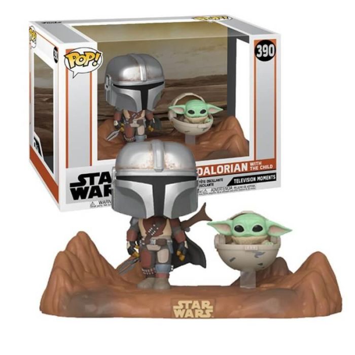 Funko Pop Star Wars The Mandalorian con Baby Yoda - Figura de Vinilo 0 Funko Pop Star Wars The Mandalorian con Baby Yoda - Figura de Vinilo 0