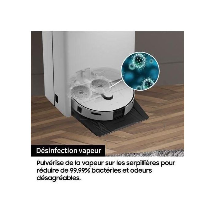 Aspiradora robot Samsung Jet Bot Combo VR7MD96B14G - Blanca - 2 años de garantía 4 Aspiradora robot Samsung Jet Bot Combo VR7MD96B14G - Blanca - 2 años de garantía 4