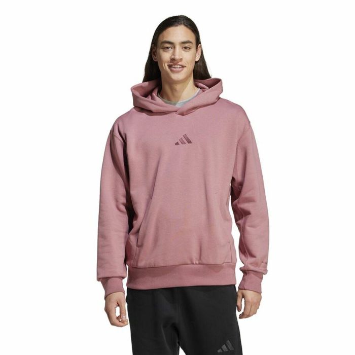 Sudadera con Capucha Hombre Adidas All Szn Fleece Hoodie Rosa S 1