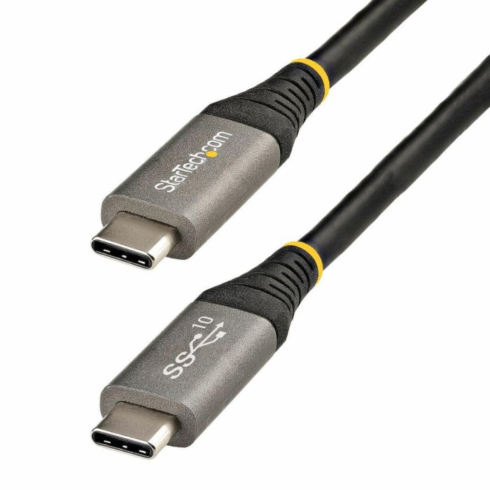 Cable USB C Startech USB315CCV2M Negro/Gris 2 m 2 Cable USB C Startech USB315CCV2M Negro/Gris 2 m 2