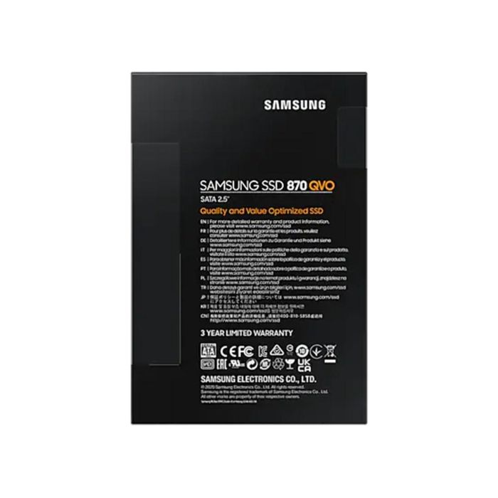 Samsung MZ-77Q1T0BW Disco SSD 870 QVO QLC 1TB SATA III 2.5" hasta 560 MB/s Lectura / 530 MB/s Escritura 6