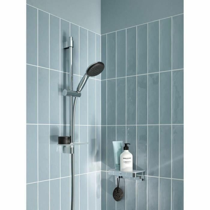 Set de ducha con rociador de 2 chorros, barra de 60 cm, flexo y estante - GROHE Vitalio Start 110 26952001 - Ahorro de agua - Cromo 3