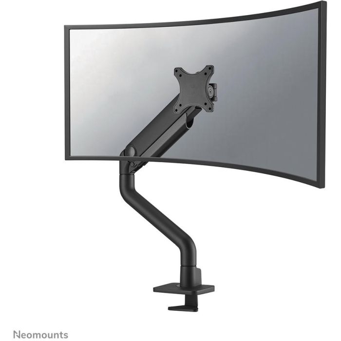 Neomounts DS70S-950BL1 - Soporte de Mesa para Monitor 17-49" Ergonómico, Brazo de Gas, Topfix, Pinza/Atornillado, Negro