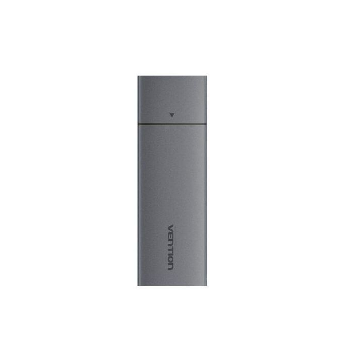 Vention KPGH0 Caja Externa para Disco SSD M.2 NVMe USB-C 3.1 Gen 2 10Gbps sin tornillos de Aluminio compatible 2230-2280 Gris 1