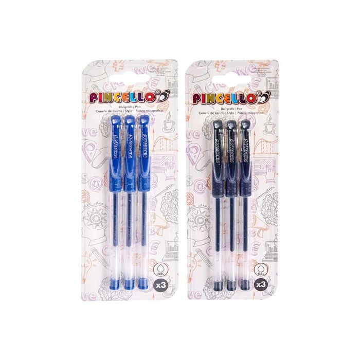 Set 3 Boligrafos Punta Gel Surtidos Pincello 8X21CM (24 Unidades) 2 Set 3 Boligrafos Punta Gel Surtidos Pincello 8X21CM (24 Unidades) 2