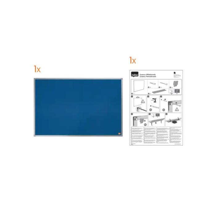 Nobo Tablón de Anuncios Essence Fieltro Azul con Marco de Aluminio 1200x900 mm 5 Nobo Tablón de Anuncios Essence Fieltro Azul con Marco de Aluminio 1200x900 mm 5