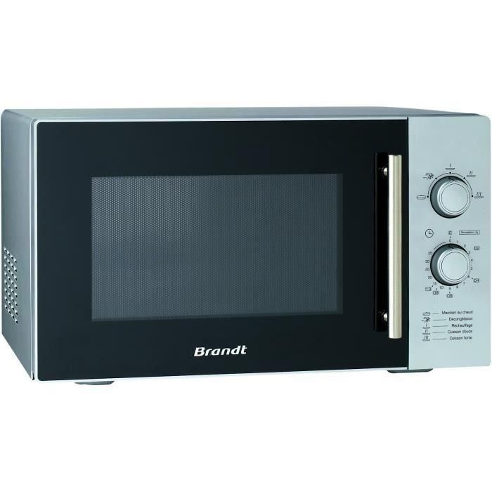 BRANDT SM 2602S Microondas monofunción plateada - 26 L - 900 W - Independiente 1