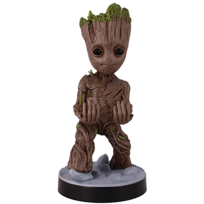Cable Guy Groot Guardianes de la Galaxia 21cm - Soporte y cargador para mandos PlayStation, Xbox, iPhone y smartphones