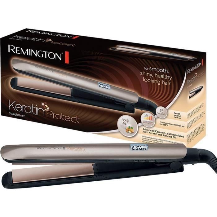 Plancha para el Pelo Remington Keratin Protect S8540/ Bronce