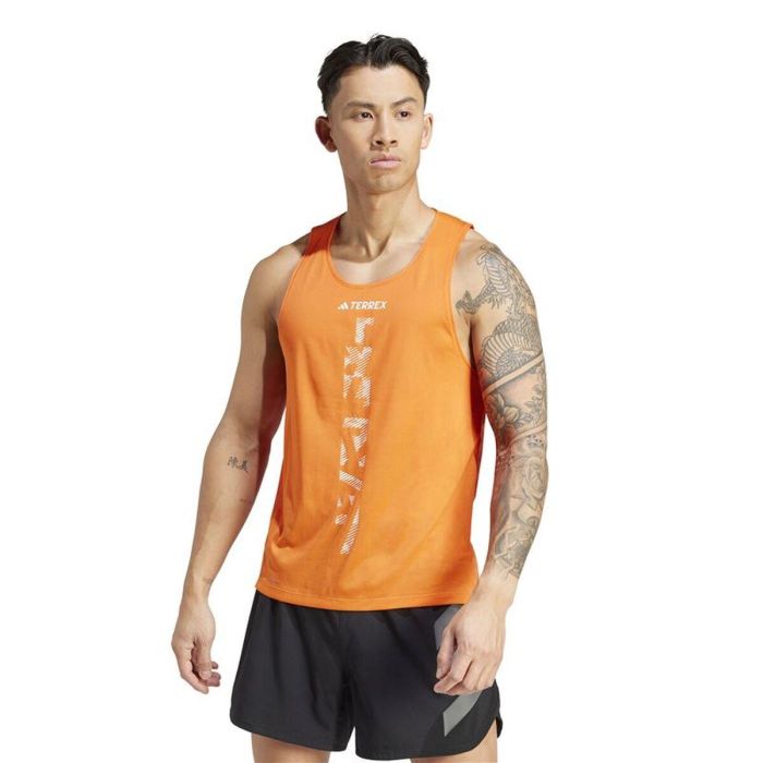 Camiseta de Tirantes Hombre Adidas Terrex XPR Naranja Oscuro 12 Años 3
