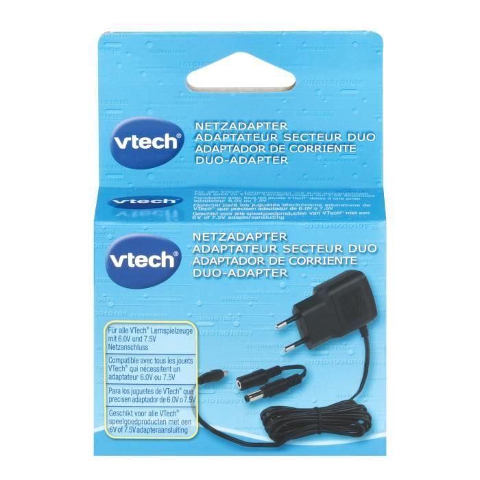 VTech Adaptador de Corriente compatible con V.Smile, MobiGo, Storio, Storio 2, Storio 3, Genius XL 7.5V/400mA o 9V/300mA 1 VTech Adaptador de Corriente compatible con V.Smile, MobiGo, Storio, Storio 2, Storio 3, Genius XL 7.5V/400mA o 9V/300mA 1