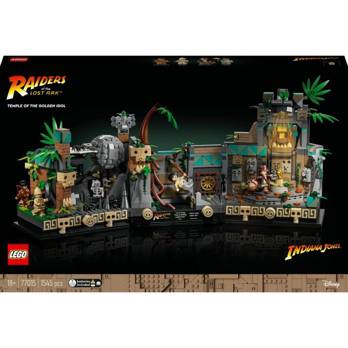 LEGO 77015 Indiana Jones Templo del Ídolo Dorado Set de Construcción, 1545 Piezas, +18 Años