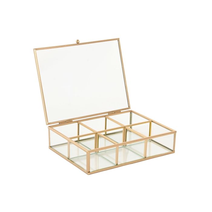 Joyero Glam DKD Home Decor Dorado 16 x 5 x 20 cm 1 Joyero Glam DKD Home Decor Dorado 16 x 5 x 20 cm 1